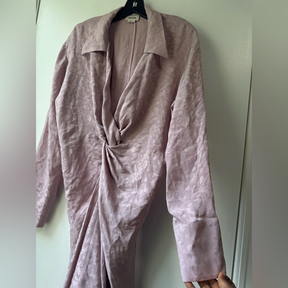 Zadig & Voltaire Women’s Rozo Leopard Pattern Silk Twist Knot knee Dress - Picture 7 of 14